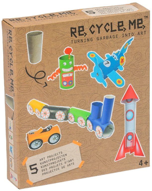 Vyrábění pro děti Set Re-cycle me pro kluky – rulička