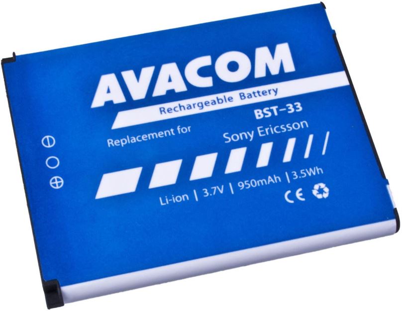 Baterie pro mobilní telefon Avacom pro Sony Ericsson K550i, K800, W900i Li-Ion 3.7V 950mAh (náhrada BST-33)