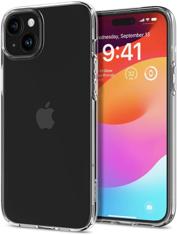 Kryt na mobil Spigen Liquid Crystal Crystal Clear iPhone 15 Plus