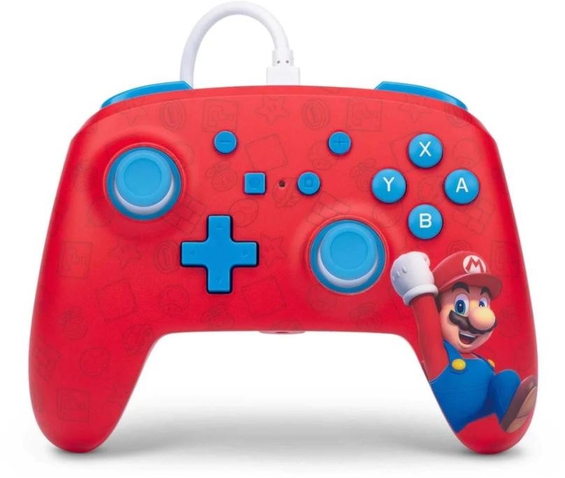 Gamepad PowerA Enhanced Wired Controller - Woo-hoo! Mario - Nintendo Switch