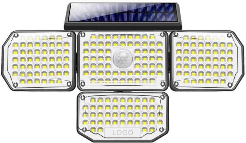 LED reflektor IMMAX CLOVER-2 Venkovní solární nástěnné LED osvětlení s externím solárním panelem
