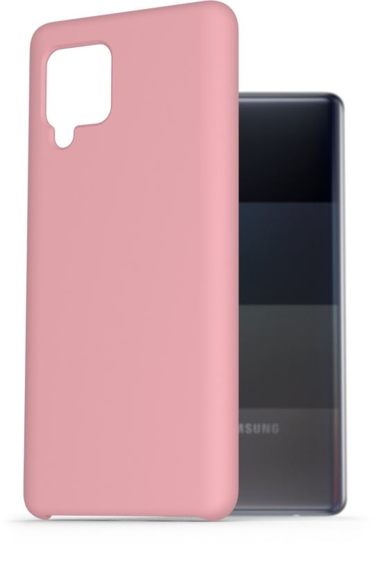Kryt na mobil AlzaGuard Premium Liquid Silicone Case pro Samsung Galaxy A42 růžové