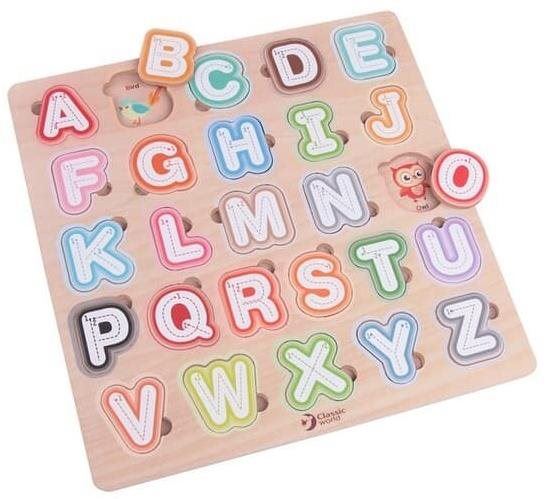 Vkládačka Classic World Vkládací puzzle abeceda