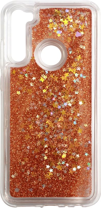 Kryt na mobil iWill Glitter Liquid Star Case pro Xiaomi Redmi Note 8T Rose Gold