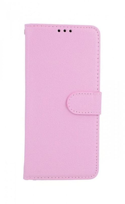 Kryt na mobil TopQ Samsung A31 knížkový světle růžový s přezkou 51075