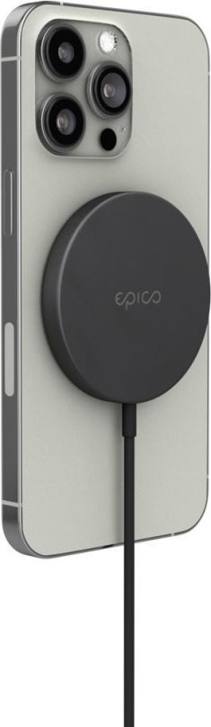 Bezdrátová nabíječka Epico Fast Magnetic Wireless Charging Pad - space gray