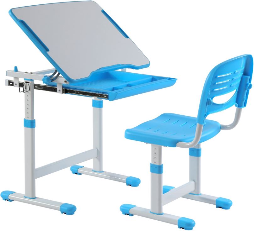 Dětský psací stůl AlzaErgo Table ETJ100 modrý