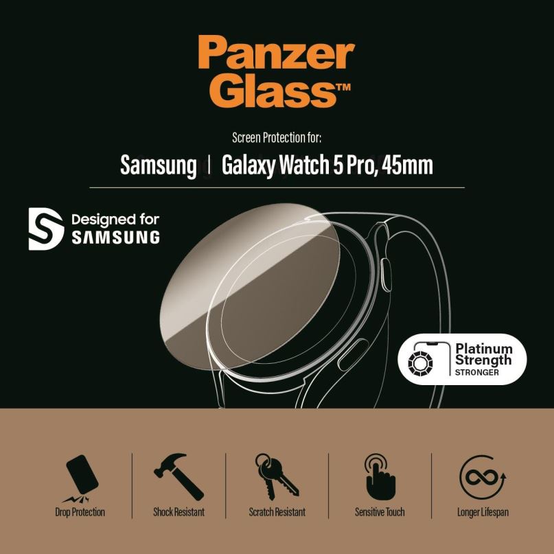 Ochranné sklo PanzerGlass Samsung Galaxy Watch 5 Pro 45mm