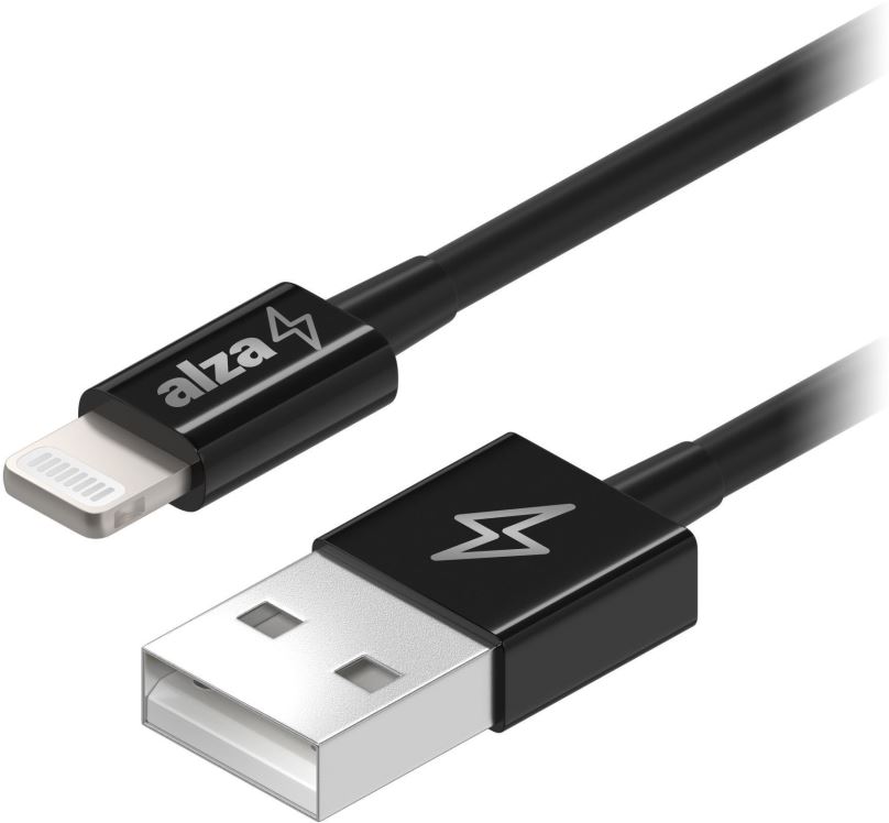 Datový kabel AlzaPower Core Lightning MFi (C189) 0.5m černý