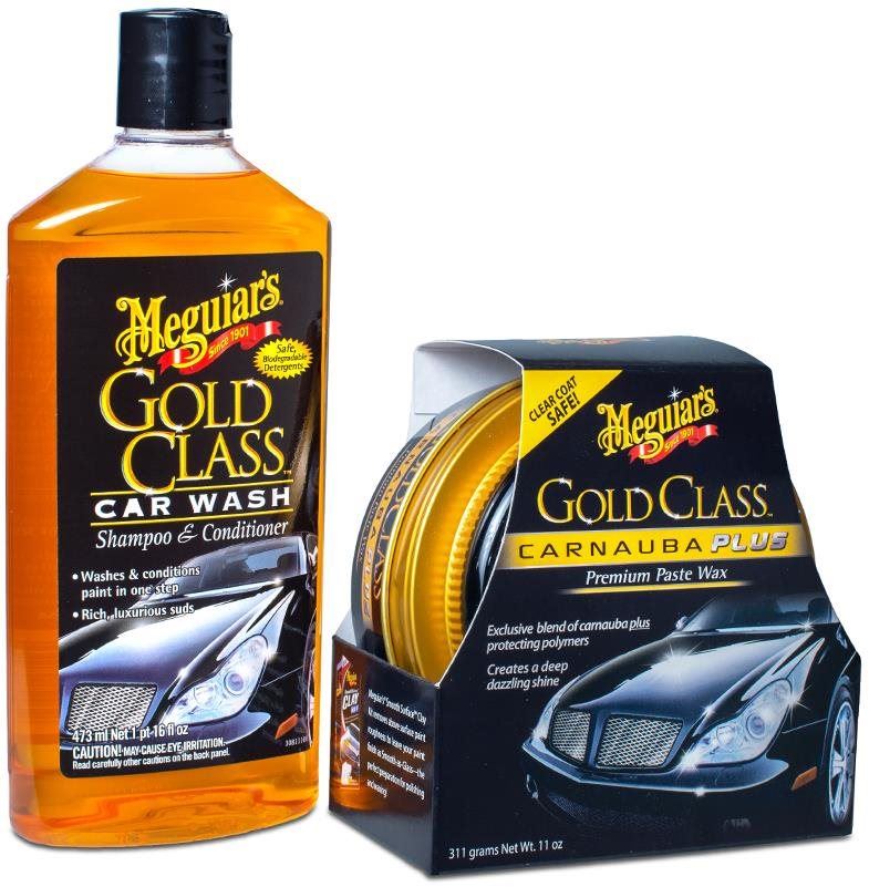 Sada autokosmetiky Meguiar's Gold Class Wash & Wax Kit - základní sada autokosmetiky pro mytí a ochranu laku
