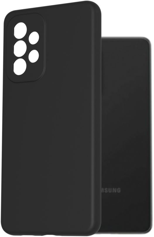 Kryt na mobil AlzaGuard Premium Liquid Silicone Case pro Samsung Galaxy A53 černé
