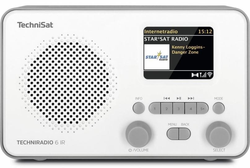 Rádio TechniSat TECHNIRADIO 6 IR, white/grey
