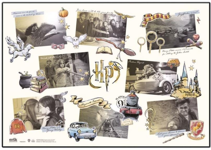 Podložka na stůl Harry Potter: Grafická koláž - podložka na stůl
