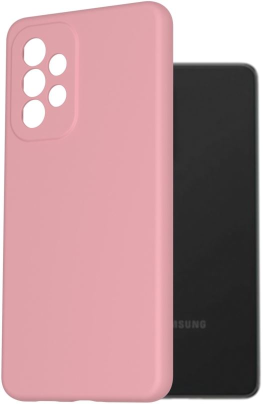 Kryt na mobil AlzaGuard Premium Liquid Silicone Case pro Samsung Galaxy A53 růžové