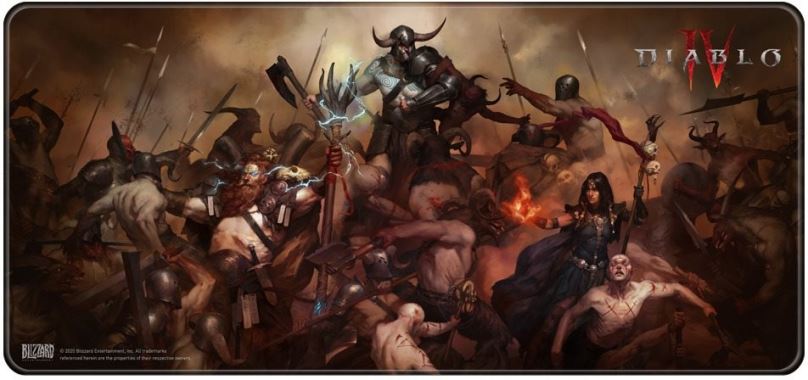 Podložka pod myš Diablo IV - Heroes - Podložka pod myš a klávesnici