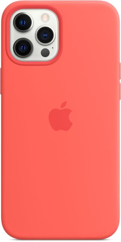 Kryt na mobil Apple iPhone 12 Pro Max Silikonový kryt s MagSafe citrusové růžový