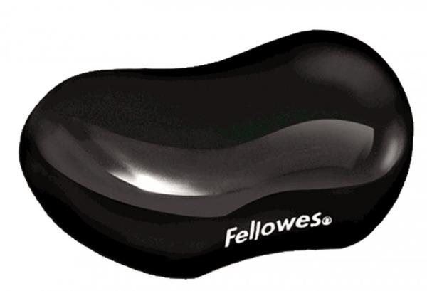 Kompletní podpěra zápěstí Fellowes CRYSTAL gelová, černá