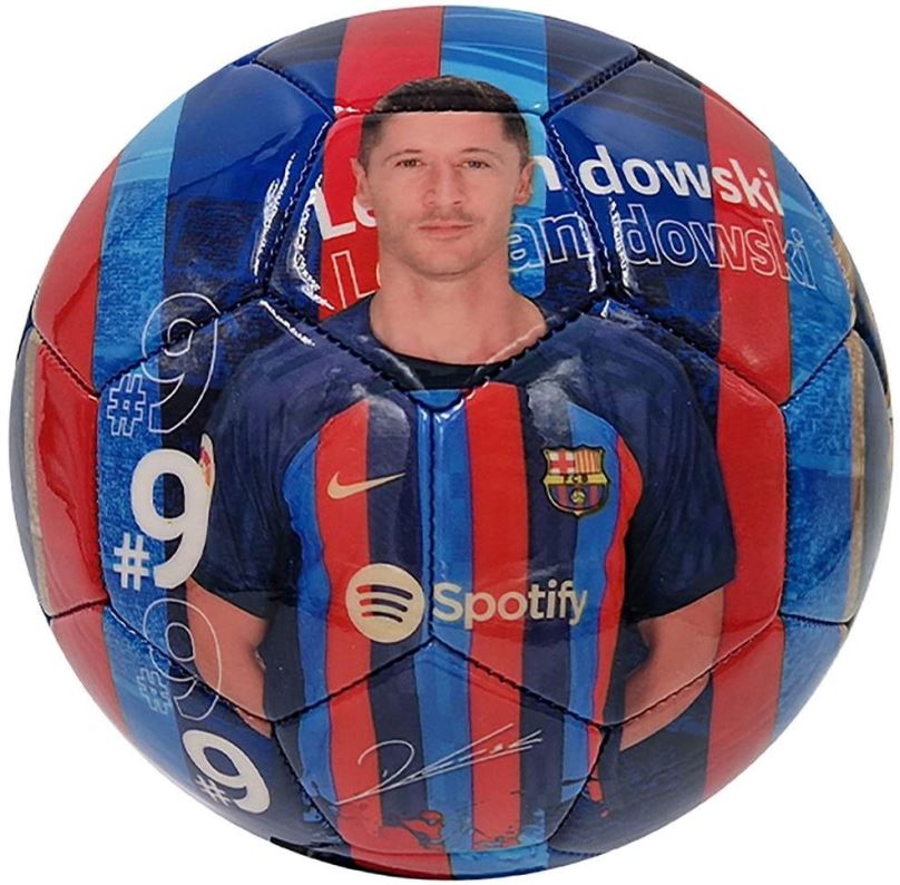 Fotbalový míč Fan-shop Barcelona FC Photo Lewandowski