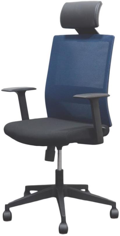 Kancelářská židle DALENOR Berry HB, textil, tmavě modrá