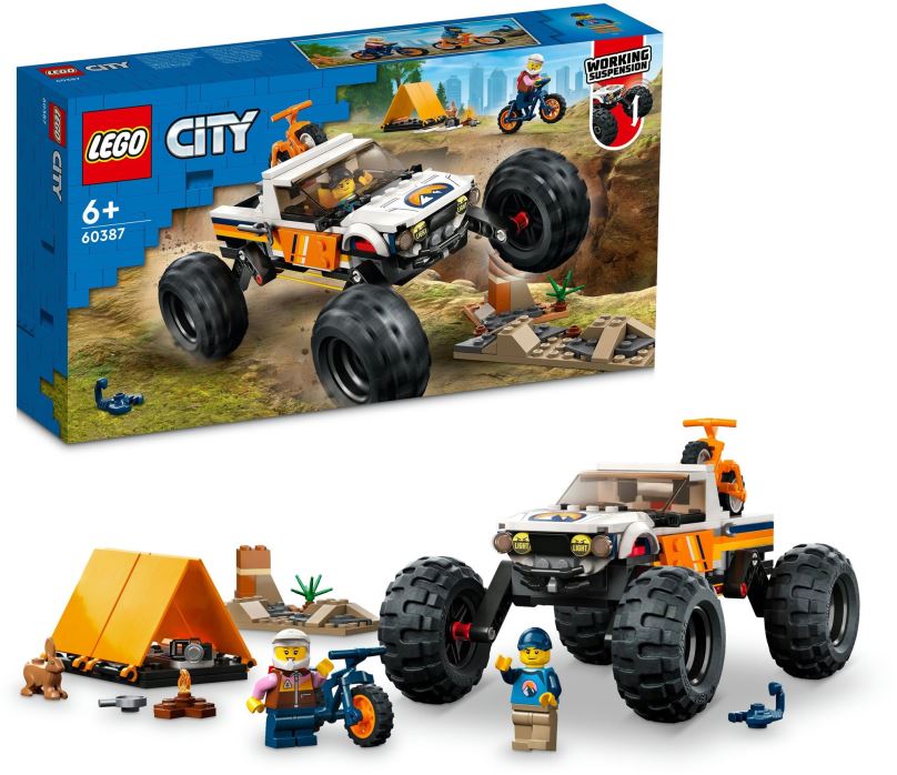 LEGO stavebnice LEGO® City 60387 Dobrodružství s teréňákem 4x4