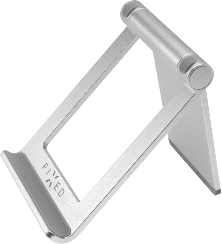 Držák na mobilní telefon FIXED Frame Tab na stůl pro mobilní telefony a tablety stříbrný