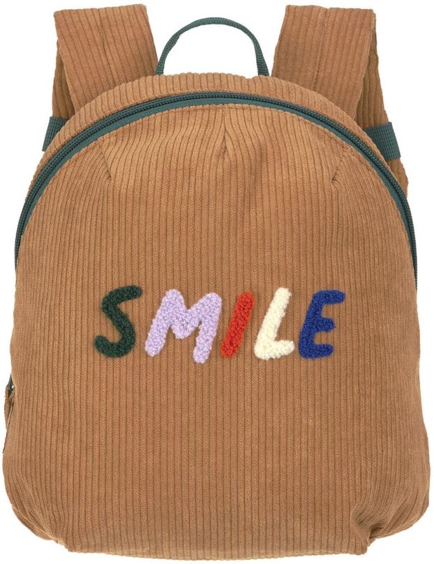 Batůžek Lässig Tiny Backpack Cord Little Gang Smile caramel
