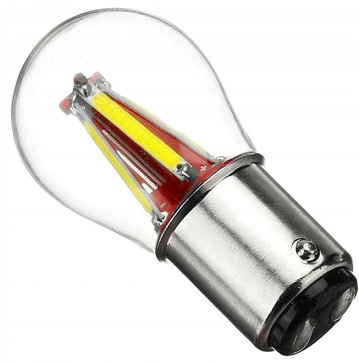 LED autožárovka Rabel BAY15D 4 x COB filament P21/W5 bílá + stabilizátor