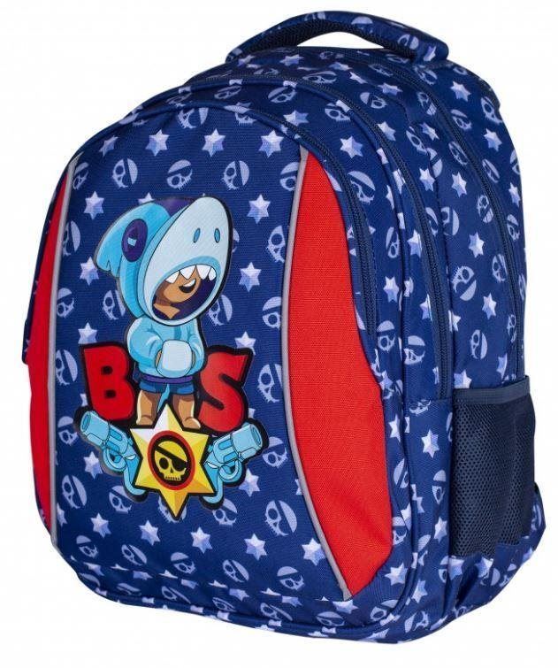 Školní batoh Školní batoh Brawl Stars Leon Shark modrý
