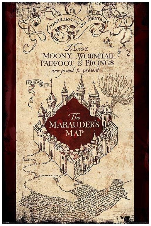 Plakát Harry Potter - The Marauders Map