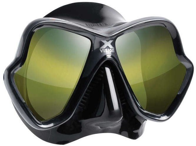 Potápěčské brýle Mares X-Vision Ultra Liquidskin, černý silikon, černý rámeček, zrcadlová skla