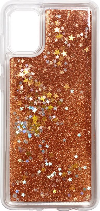 Kryt na mobil iWill Glitter Liquid Star Case pro Samsung Galaxy A31 Rose Gold