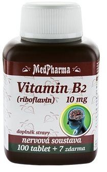 Vitamín B MedPharma Vitamin B2 (riboflavin) 10 mg - 107 tbl.