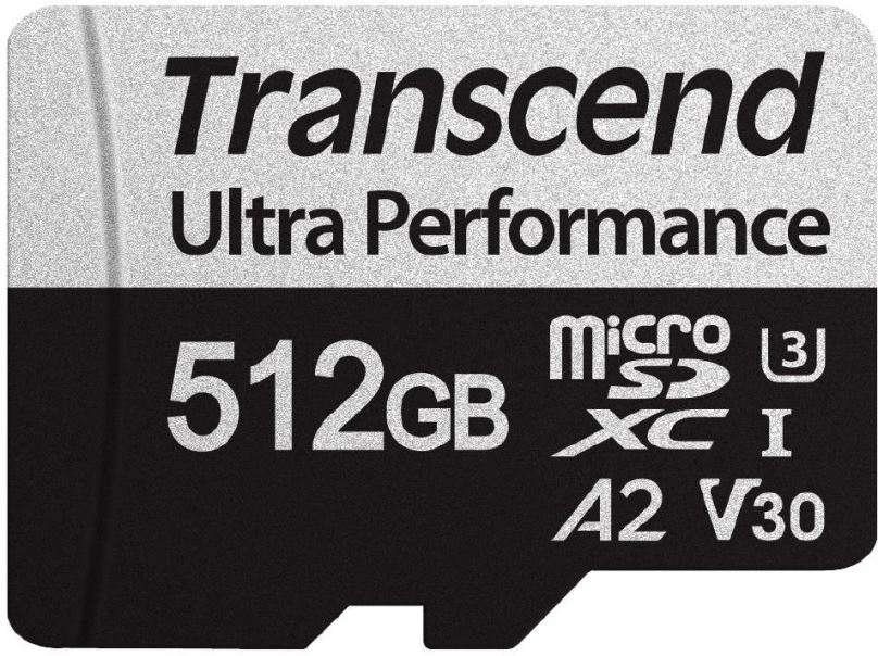 Paměťová karta Transcend microSDXC 512GB 340S + SD adaptér