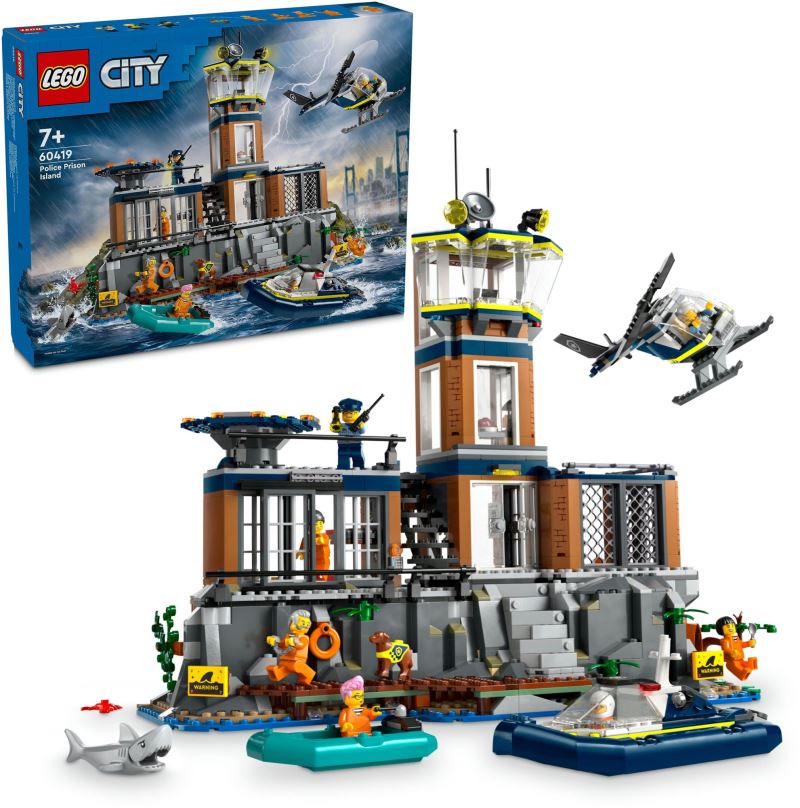 LEGO stavebnice LEGO® City 60419 Policie a vězení na ostrově