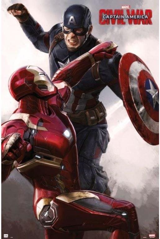 Plakát Marvel - Captain America vs.Iron Man  - plakát