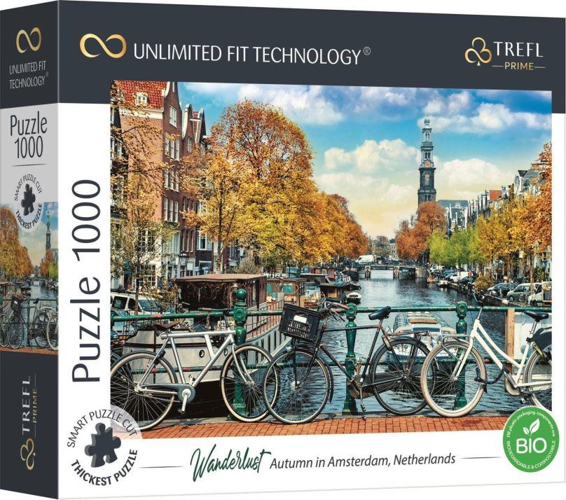 Puzzle Trefl Puzzle UFT Wanderlust: Podzim v Amsterdamu 1000 dílků