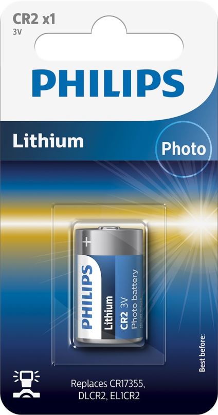 Knoflíková baterie Philips CR2 1 ks v balení