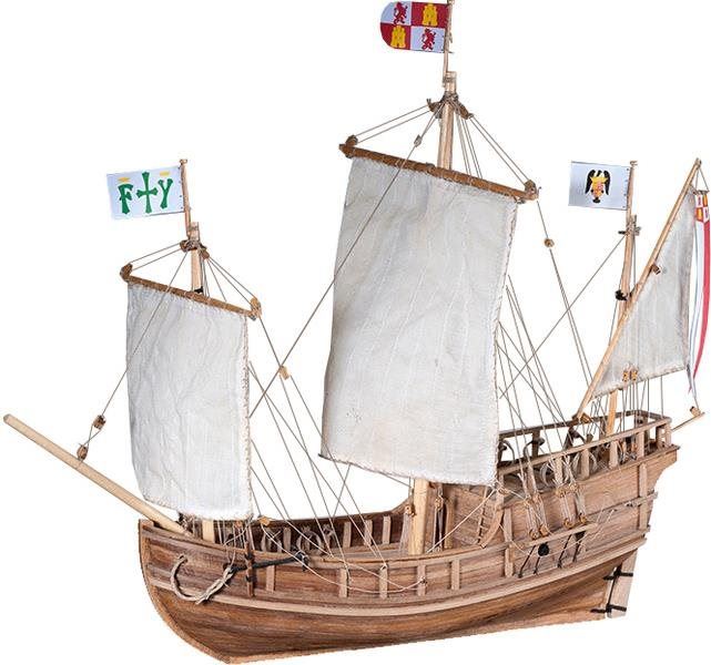 Model lodě Dušek Pinta 1492 1:72 kit