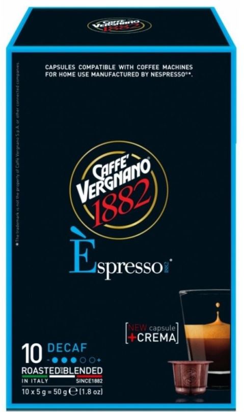 Kávové kapsle Vergnano Espresso Decafeinato 10ks