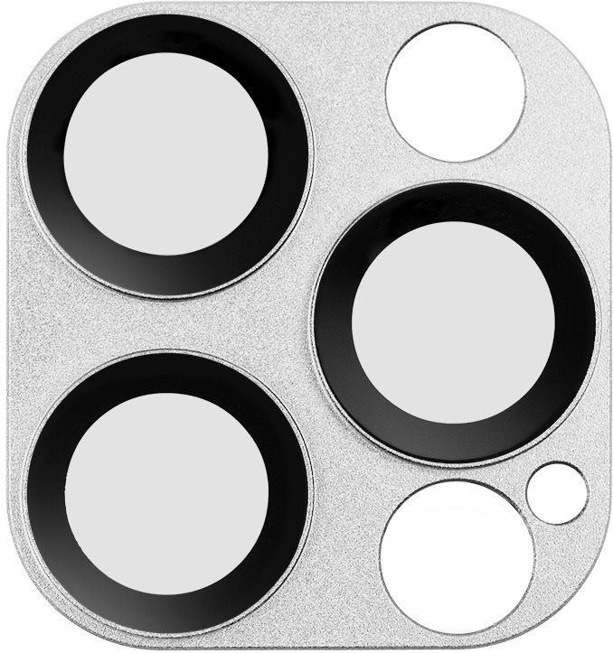 Ochranné sklo na objektiv COTEetCI sklo na fotoaparát pro Apple iPhone 12 Pro Max 6.7'' stříbrné