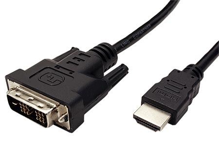 Value DVI-HDMI kabel, DVI-D(M) - HDMI M, 1m