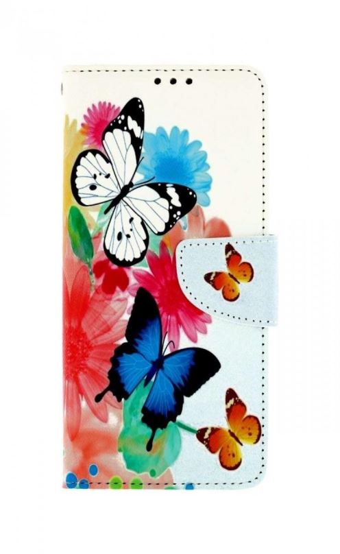 Pouzdro na mobil TopQ Pouzdro Realme 8i knížkové Barevné s motýlky 69980