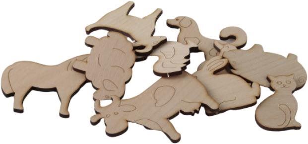 Didaktická hračka T-Wood Doplňková sada k Hracím stěnám - Domácí zvířata