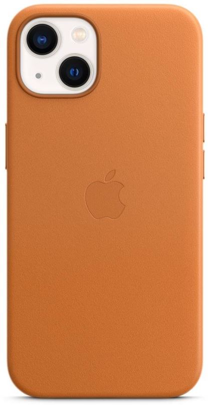 Kryt na mobil Apple iPhone 13 Kožený kryt s MagSafe zlatohnědý