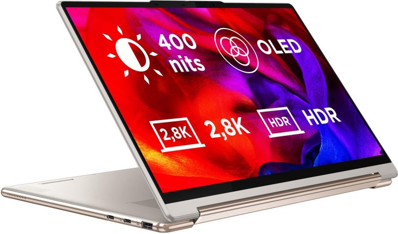 Tablet PC Lenovo Yoga 9 14IRP8 Oatmeal celokovový + aktivní stylus Lenovo + Lenovo Yoga Sleeve