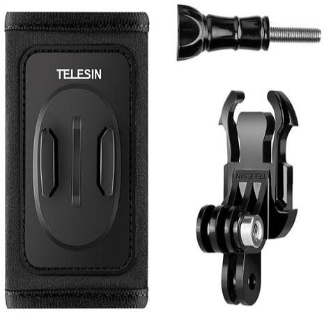 Příslušenství pro akční kameru Telesin Backpack Strap držák na batoh na sportovní kamery, černý