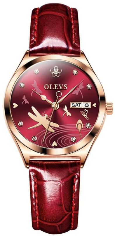 Dámské hodinky OLEVS Purple Dragonfly 6611