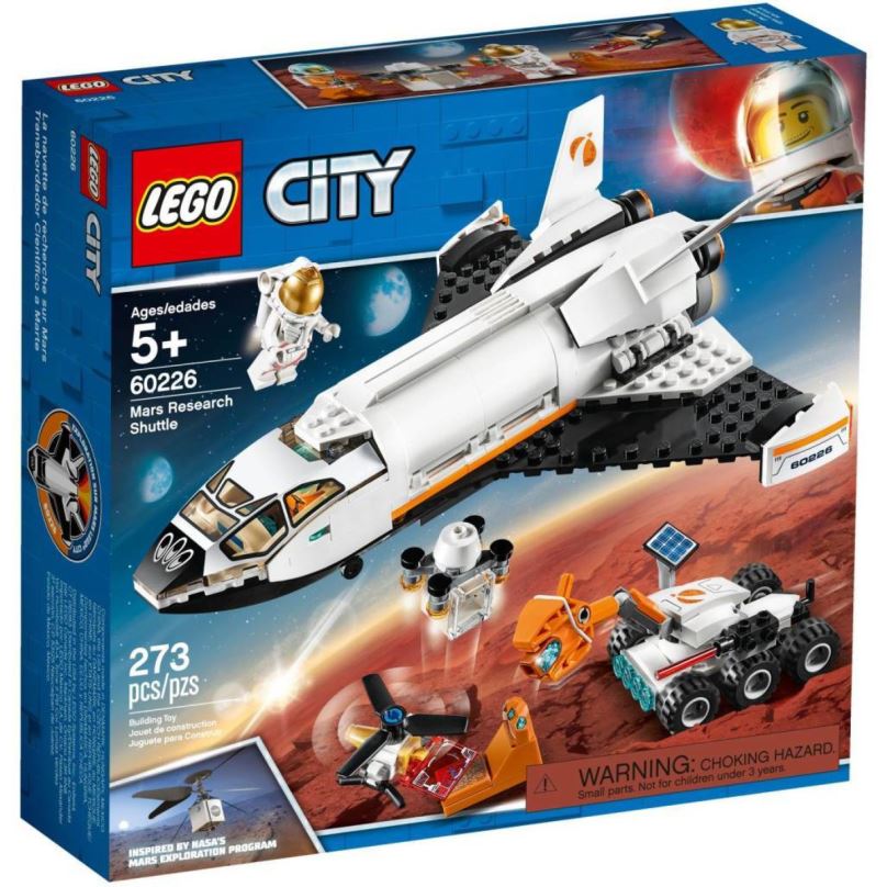 LEGO stavebnice LEGO City Space Port 60226 Raketoplán zkoumající Mars