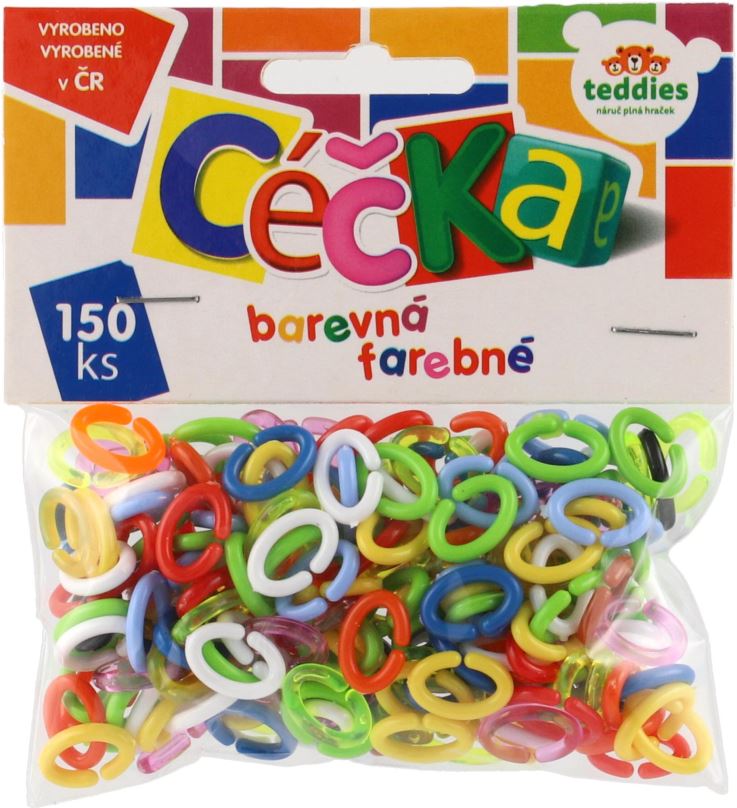 Kreativní hračka Teddies Céčka barevná 150 ks