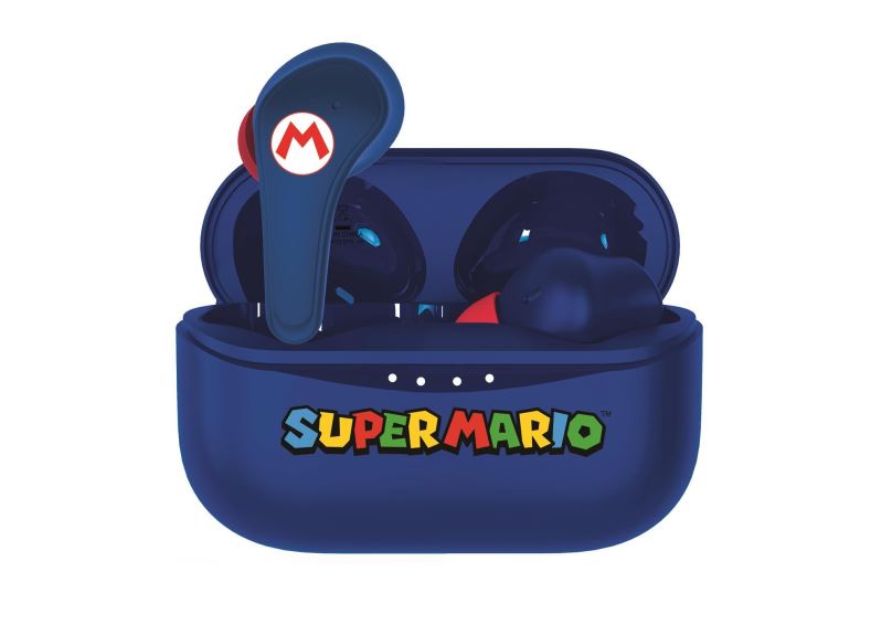 Bezdrátová sluchátka OTL Super Mario TWS Earpods Blue
